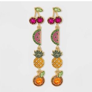 Sugarfix By BaubleBar Fruit Bowl Dangle Drop Earrings - BRAND NEW, Never Worn!